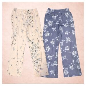 Flora Nikrooz Floral Lounge Pants Skirt Set - XS & SM